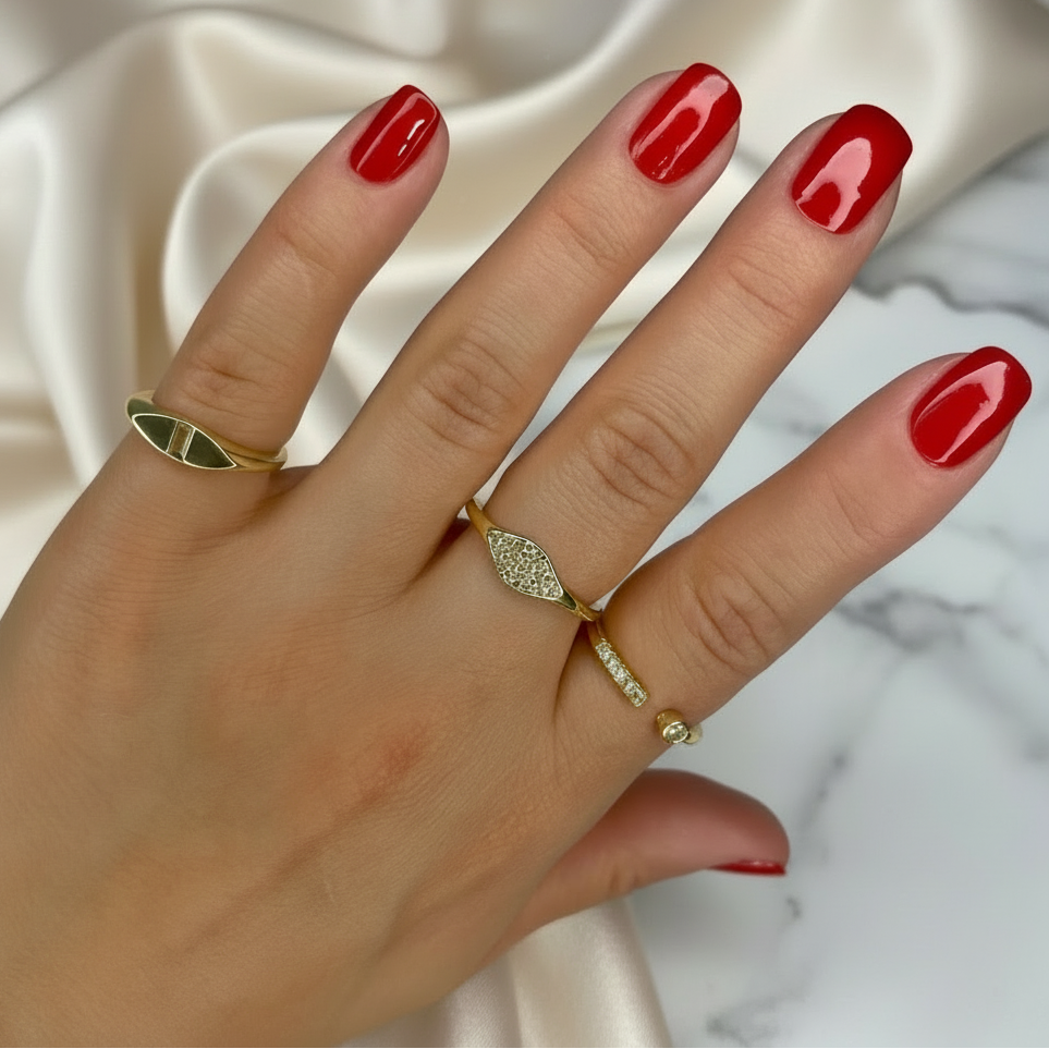 Golden Sleek Yüzükler