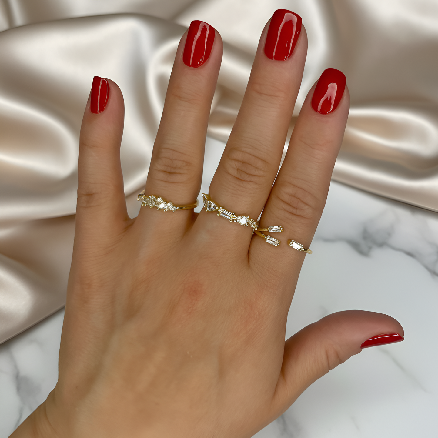 Golden Blossom Yüzükler