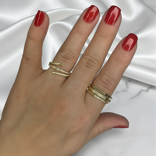 Modern Edge Duo Yüzükler